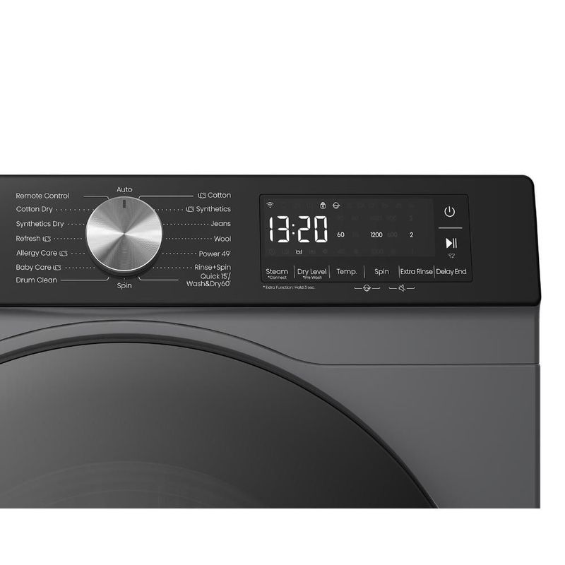 Lavasecadora Hisense WD3S1543BT 15Kg/10Kg Gris
