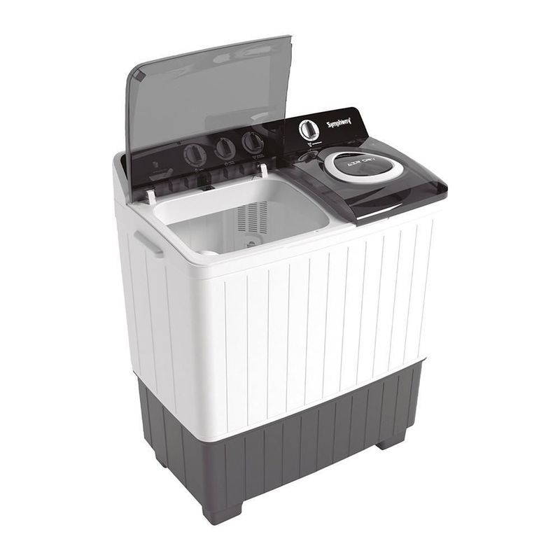 Lavadora de 2 Tinas Symphony SL22S 22Kg Blanca con Gris