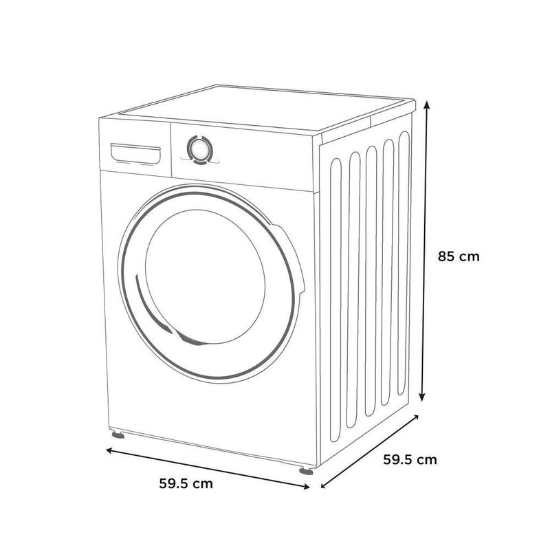 Lavasecadora Midea MF200D150WB 15kg/8kg Gris