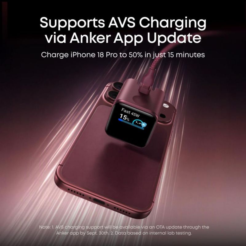 Cargador USB Anker Nano 45W con pantalla inteligente 110 V/220 V