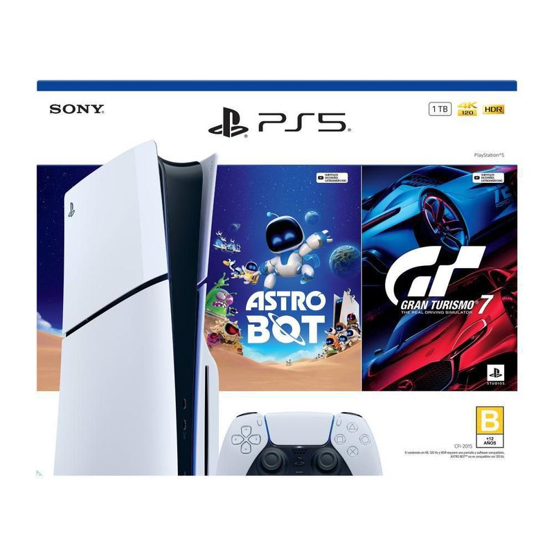 Consola PS5 Edición Estándar Slim más 2 Juegos