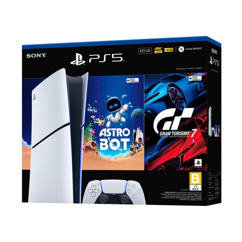 Consola PS5 Edición Digital Slim más 2 Juegos
