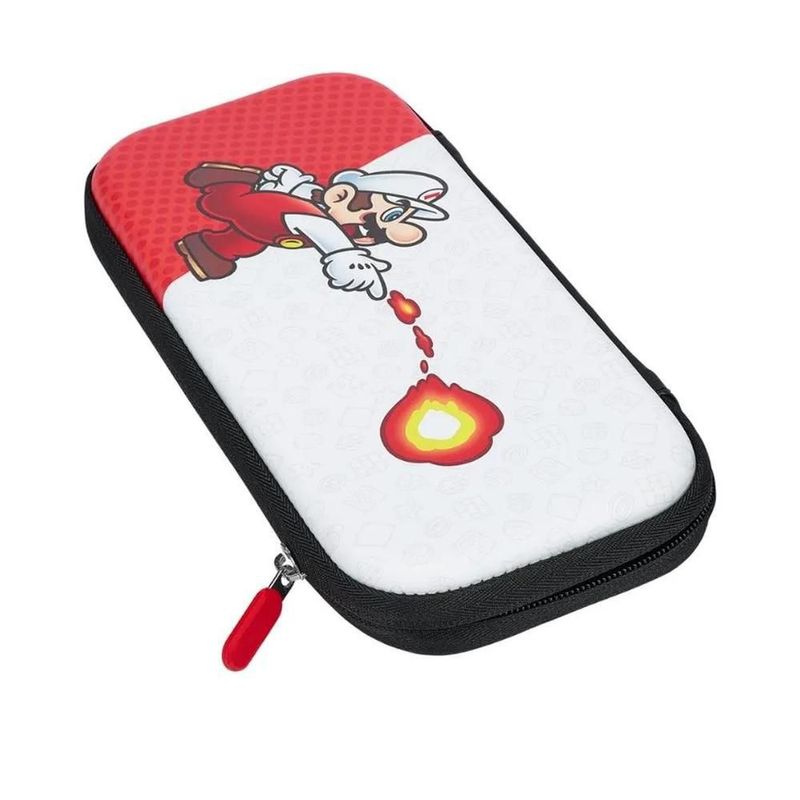 Bundle Control Alámbrico Nintendo Switch Mario Fireball y Estuche
