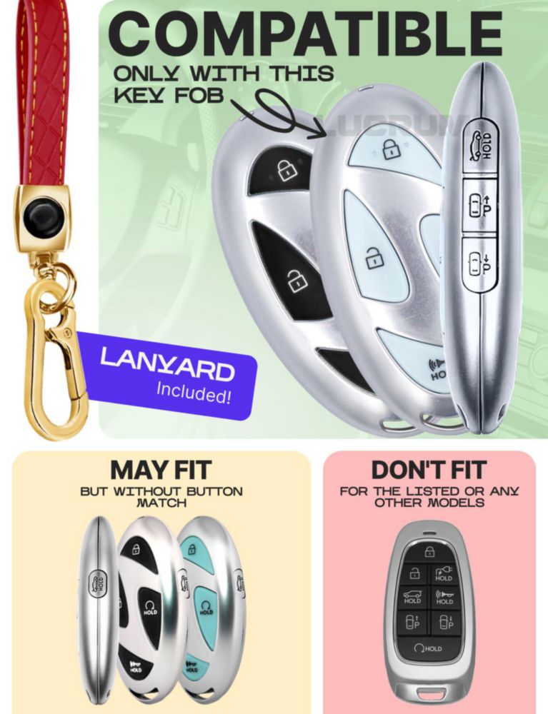Cubierta y llavero Lucrum para mando de Hyundai