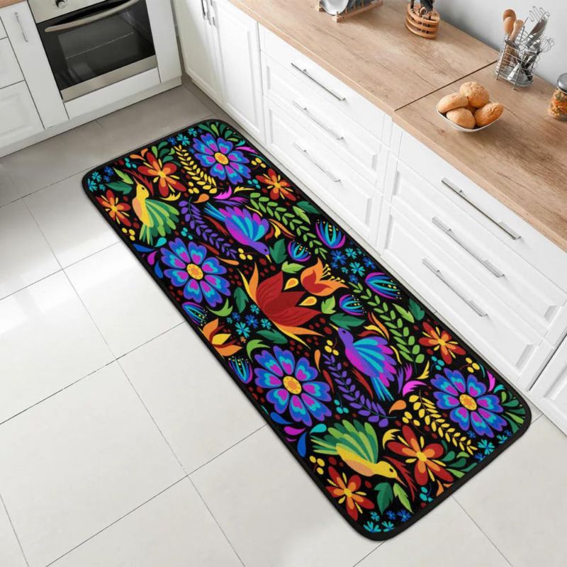 FELPUDO GISPOG 150 × 50 cm Floral Mexicano Colorido