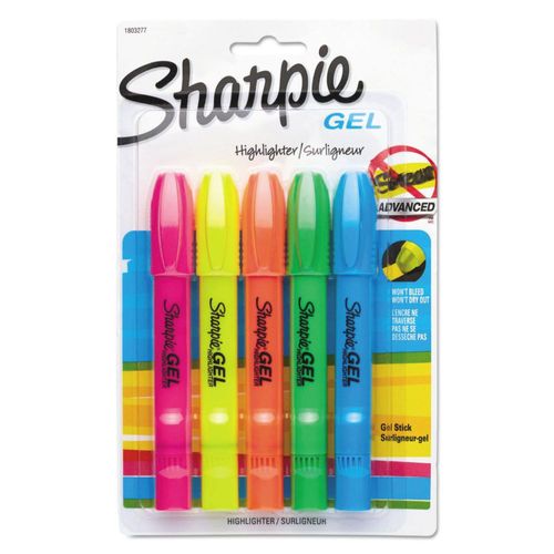 Iluminador en gel Sharpie varios fluorescentes paquete de 5