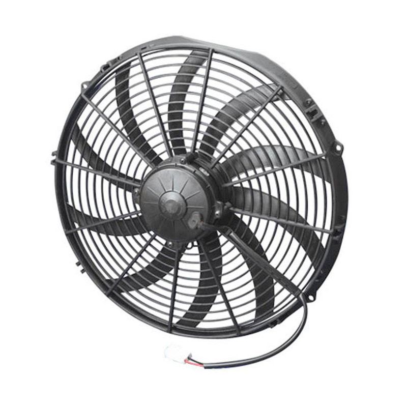 Ventilador Eléctrico Spal 41 cm Hoja Curva 12 V Negro