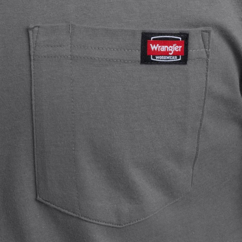 Camiseta Wrangler 2 unidades gris carbón talla grande