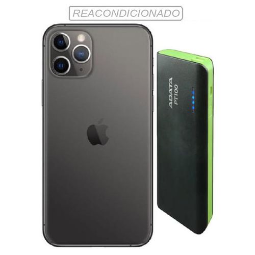 Apple Reacondicionado iPhone 11 Pro Max 64GB Gris + Power Bank 10,000mah