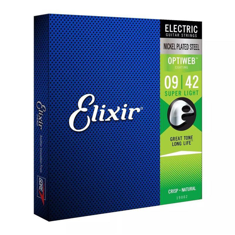 Juego de cuerdas electric optiweb elixir 19002 para guitarra eléctrica