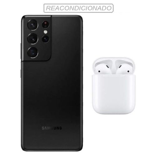 Samsung Reacondicionado Galaxy S21 Ultra 128GB Negro + Audifonos