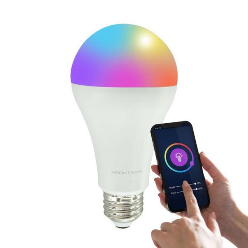 Foco Inteligente Led Rocket House Rainbow Rgb Wifi 11w