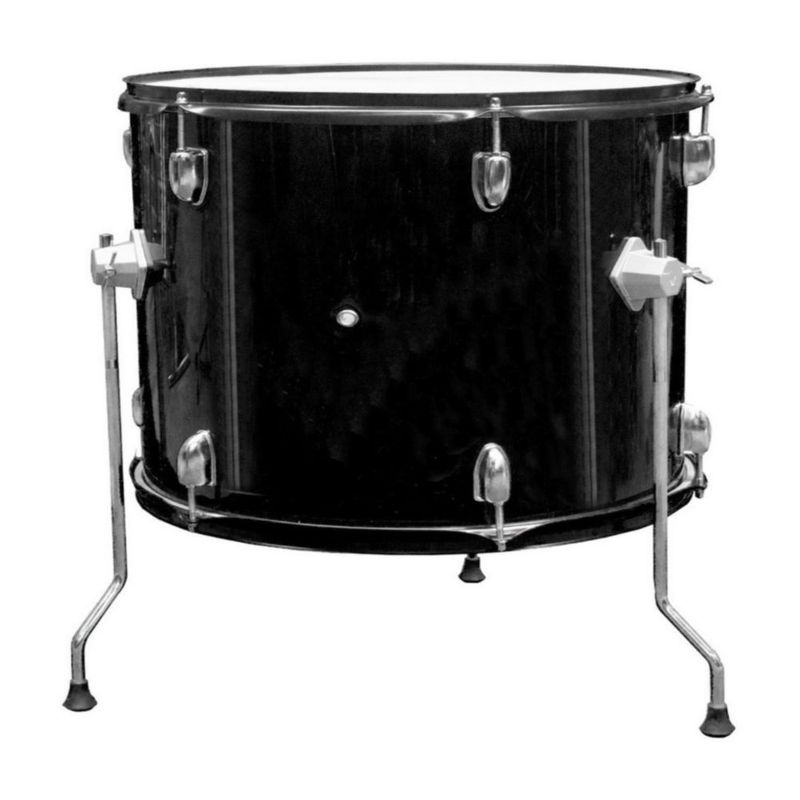 Batería Acustica Audiotek 23 Pulgadas 5 Piezas Negra Principiantes Profesional Baquetas Estructura Resistente Aprendizaje Ensayo Hogar