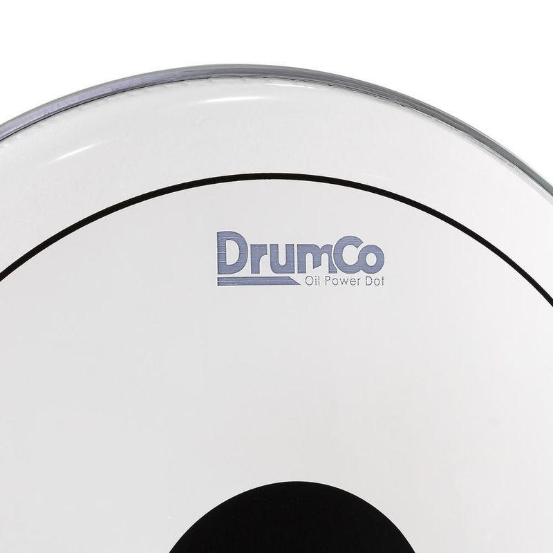 Parche para bombo oil power dot drumco dr-20dpobpd de 20 pulgadas
