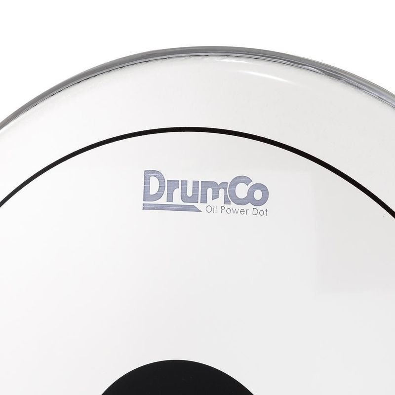 Parche para bombo oil power dot drumco dr-20dpobpd de 20 pulgadas