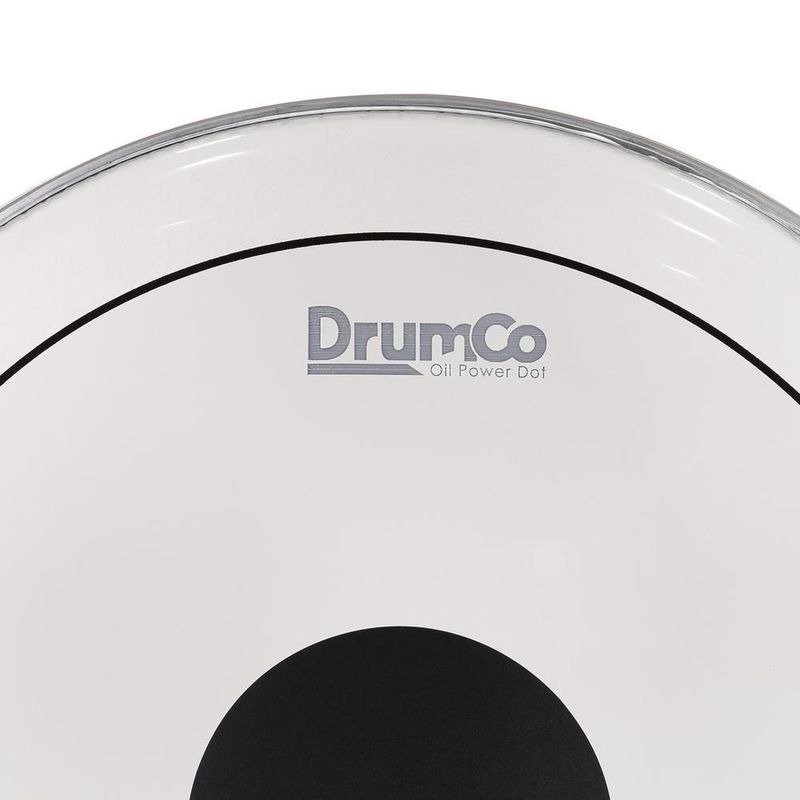 Parche para bombo oil power dot drumco dr-20dpobpd de 20 pulgadas