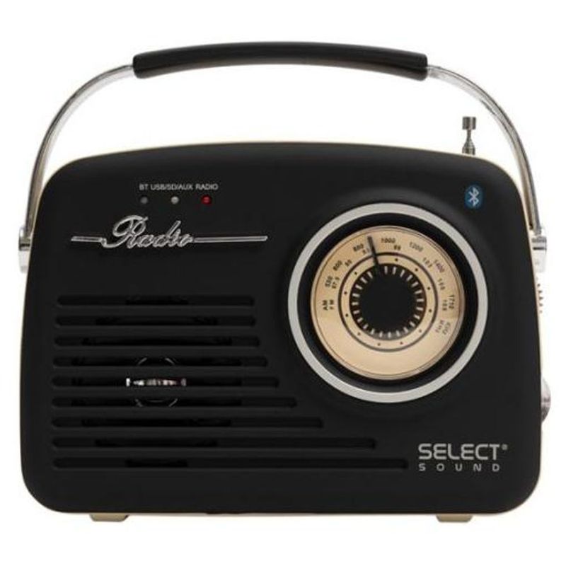 Radio Vintage Select Sound Análogo Recargable Bluetooth BT1010N