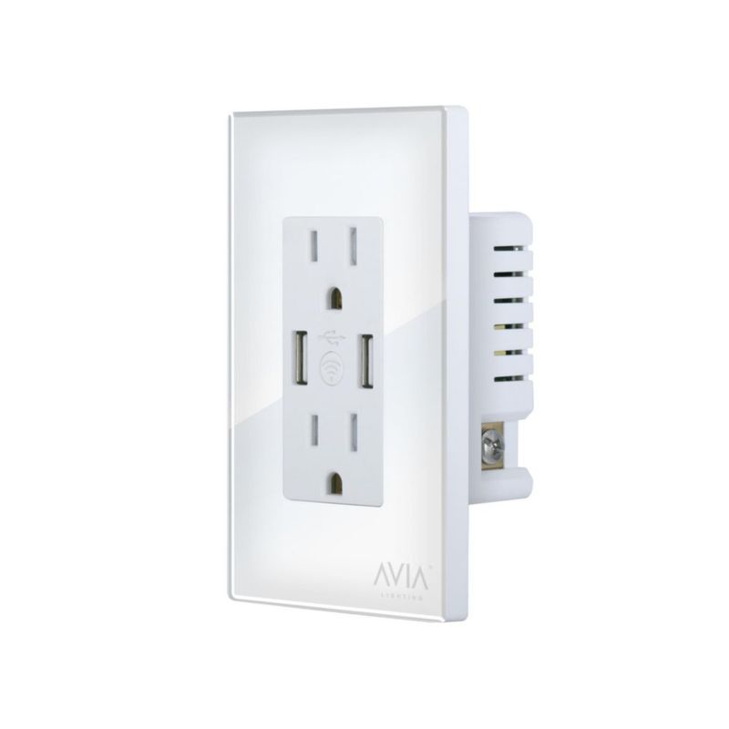 Contacto duplex con usb