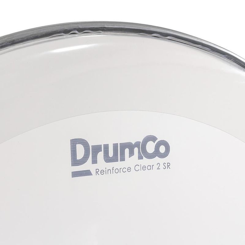 Parche para bombo reinforce clear 2 sr de 18” dr-18rcsrw-2p drumco