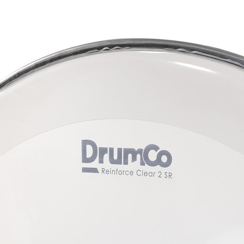 Parche para bombo reinforce clear 2 sr de 18” dr-18rcsrw-2p drumco