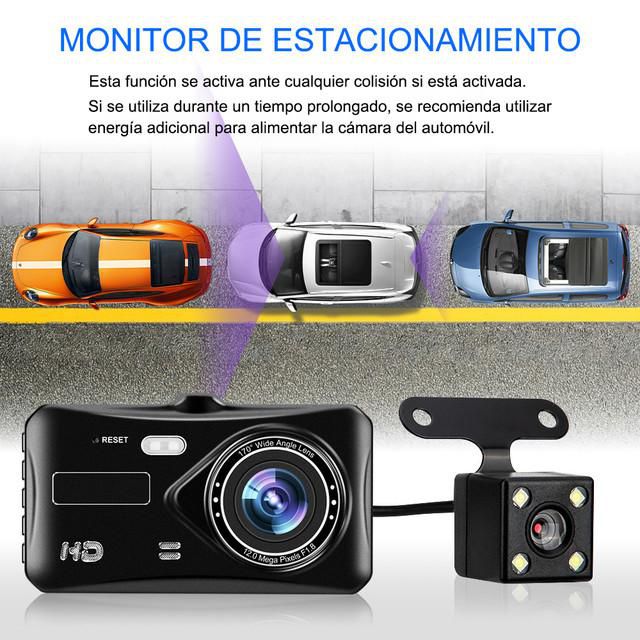 Dash Camara para Auto，4K Dashcam Cámara Coche con WiFi y GPS Camara Coche，con Visión Nocturna  y WiFi，Control de App, Grabación en Bucle，HOGAWAY