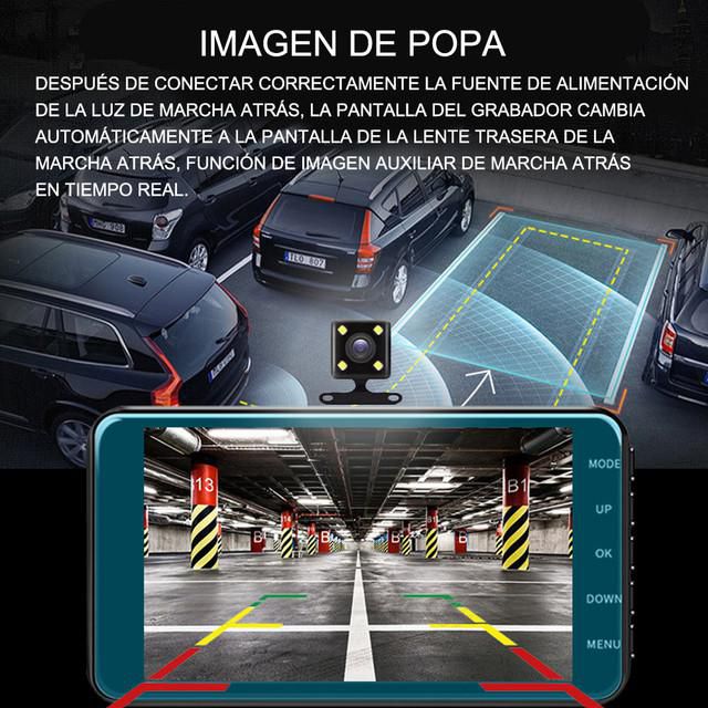 Dash Camara para Auto，4K Dashcam Cámara Coche con WiFi y GPS Camara Coche，con Visión Nocturna  y WiFi，Control de App, Grabación en Bucle，HOGAWAY