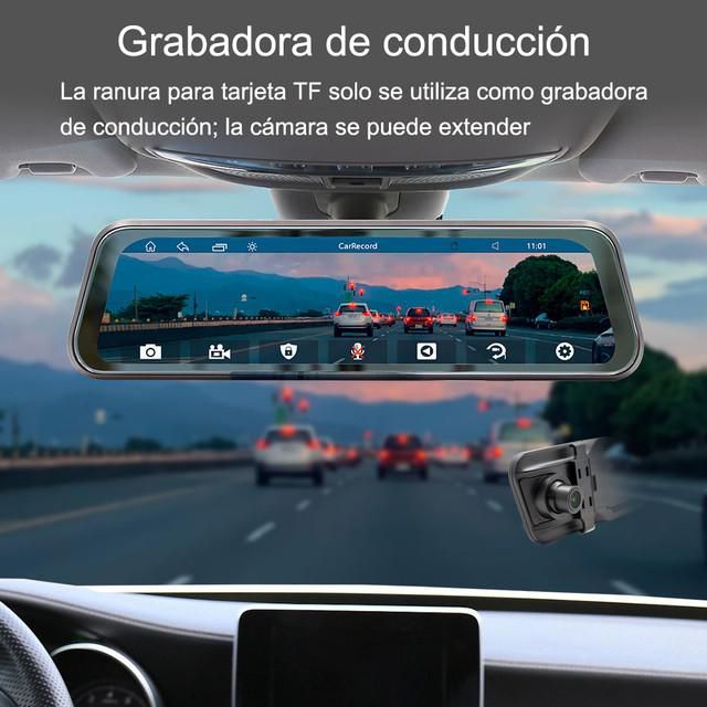 Dash Camara para Auto，4K Dashcam Cámara Coche con WiFi y GPS Camara Coche，con Visión Nocturna  y WiFi，Control de App, Grabación en Bucle，HOGAWAY
