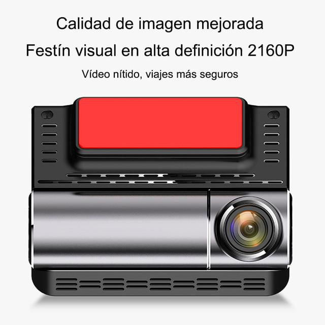Dash Camara para Auto，4K Dashcam Cámara Coche con WiFi y GPS Camara Coche，con Visión Nocturna  y WiFi，Control de App, Grabación en Bucle，HOGAWAY