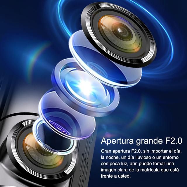 Dash Camara para Auto，4K Dashcam Cámara Coche con WiFi y GPS Camara Coche，con Visión Nocturna  y WiFi，Control de App, Grabación en Bucle，HOGAWAY
