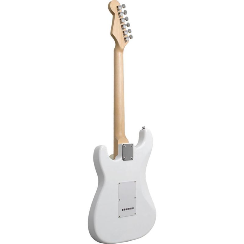 Guitarra Electrica Accesorios Blanca + Amplificador De Regalo 9v 5a Audiotek