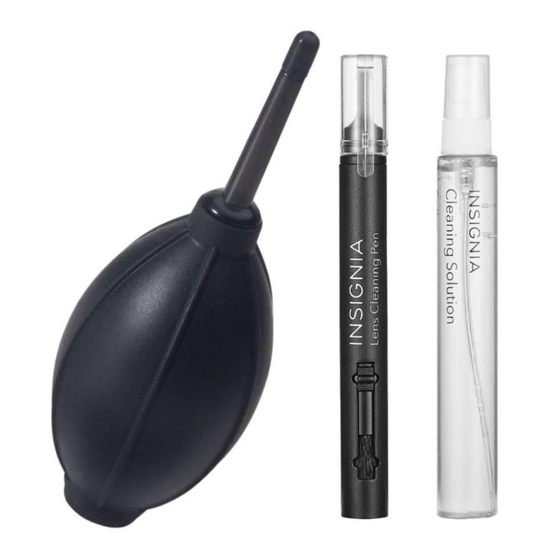 Kit de limpieza para cámaras digitales Insignia 3 piezas color negro
