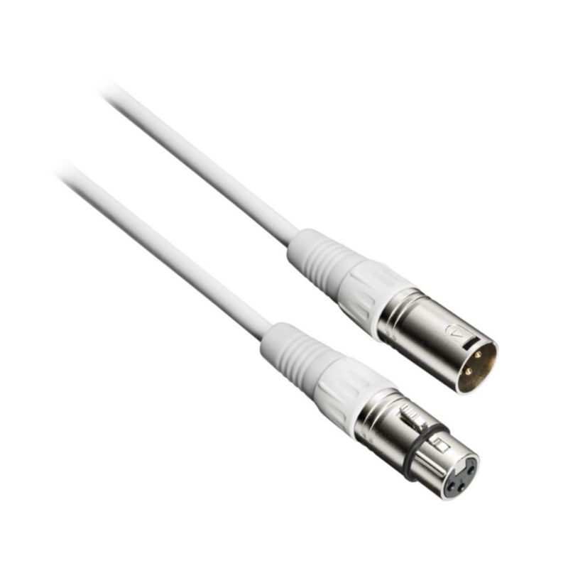 Cable de Micrófono AUDIO TECHNICA XLRF a XLRM BX3-3.0WH Blanco