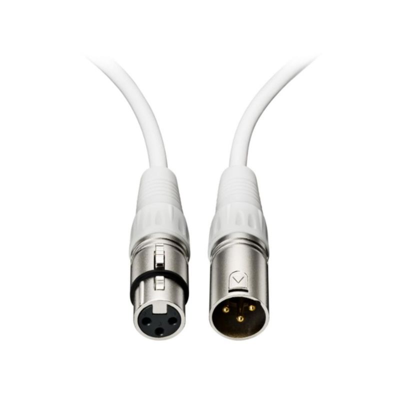 Cable de Micrófono AUDIO TECHNICA XLRF a XLRM BX3-3.0WH Blanco