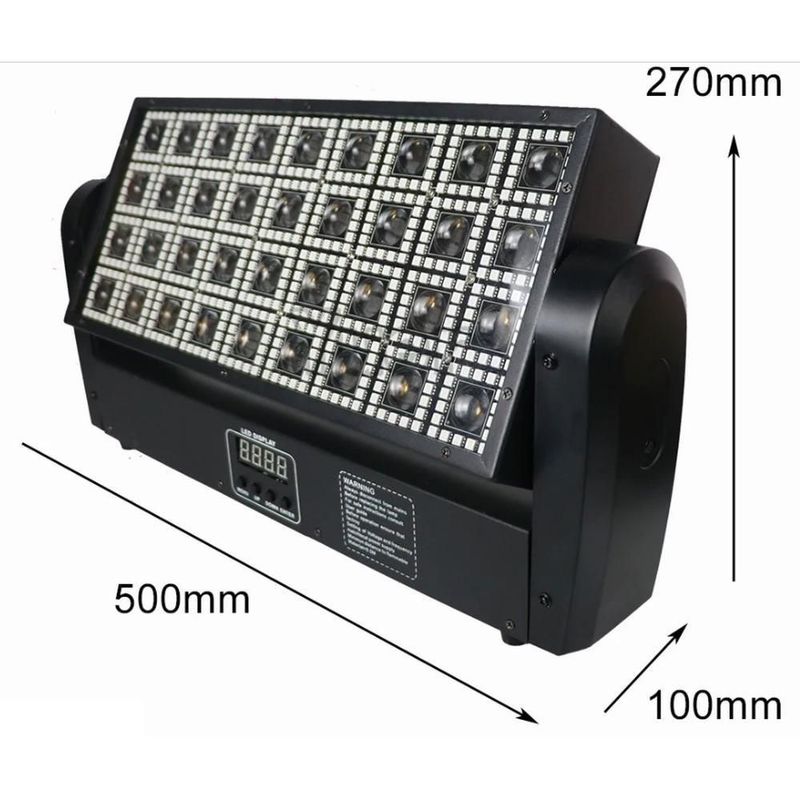 Panel estrobo beam led movil thunder screen mhscreen-363 para interiores