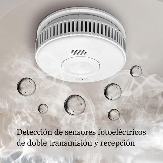 Alarma de humo independiente de 10 años de vida detector de humo de fuego detector de humo de inducción doméstica Didi alarma