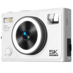 Camara digital VAK F3L-B 5k 2 lentes selfie aro luz wifi 64mp
