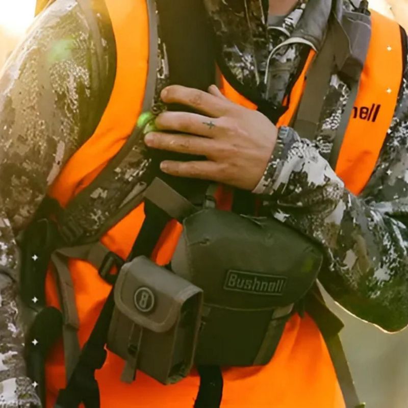 Binoculares Bushnell R3 10x42 mm Prisma Roof BaK4 Antiniebla IPX7 Alta Definición y Gran Luminosidad para Caza Naturaleza y Exterior Verde
