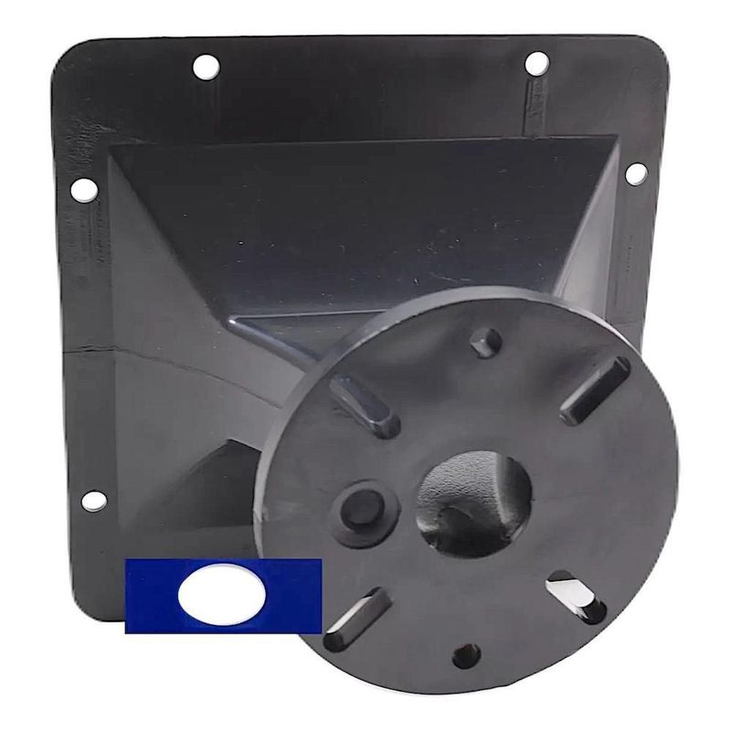 Difusor trompeta cuadrada para atornillar driver 16x16x11cm