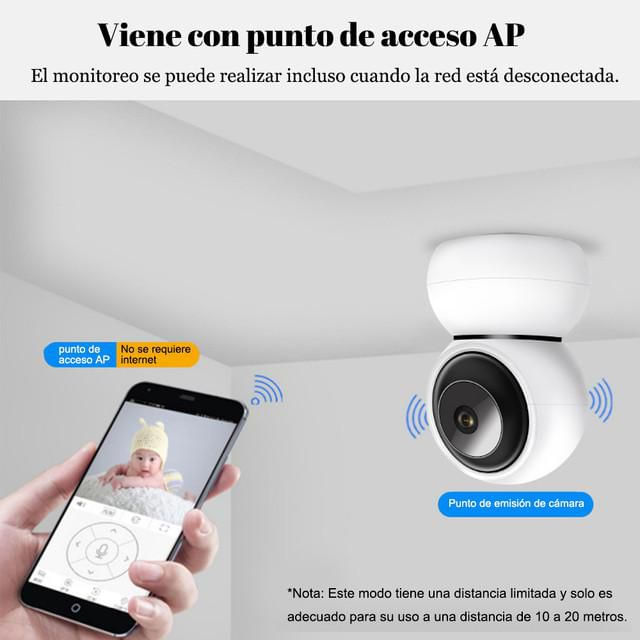 Cámara inalámbrica panorámica infrarroja wifi con visión nocturna HD de oso