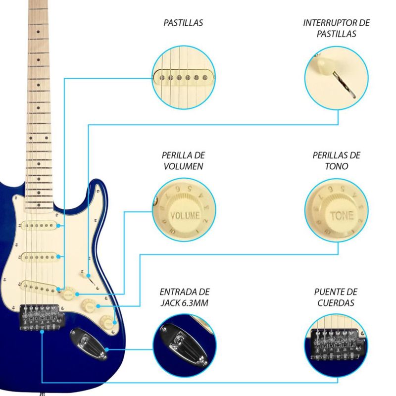 Paquete Guitarra Electrica 026-SK Jethro By STEELPRO