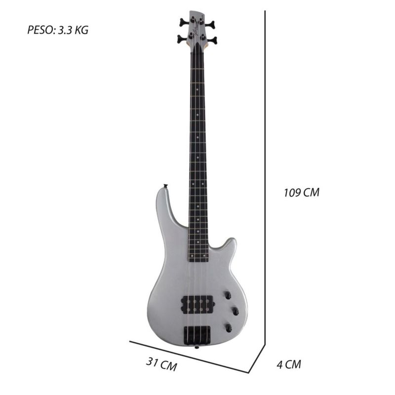 Paquete Bajo Electrico 504-SK Jethro By STEELPRO