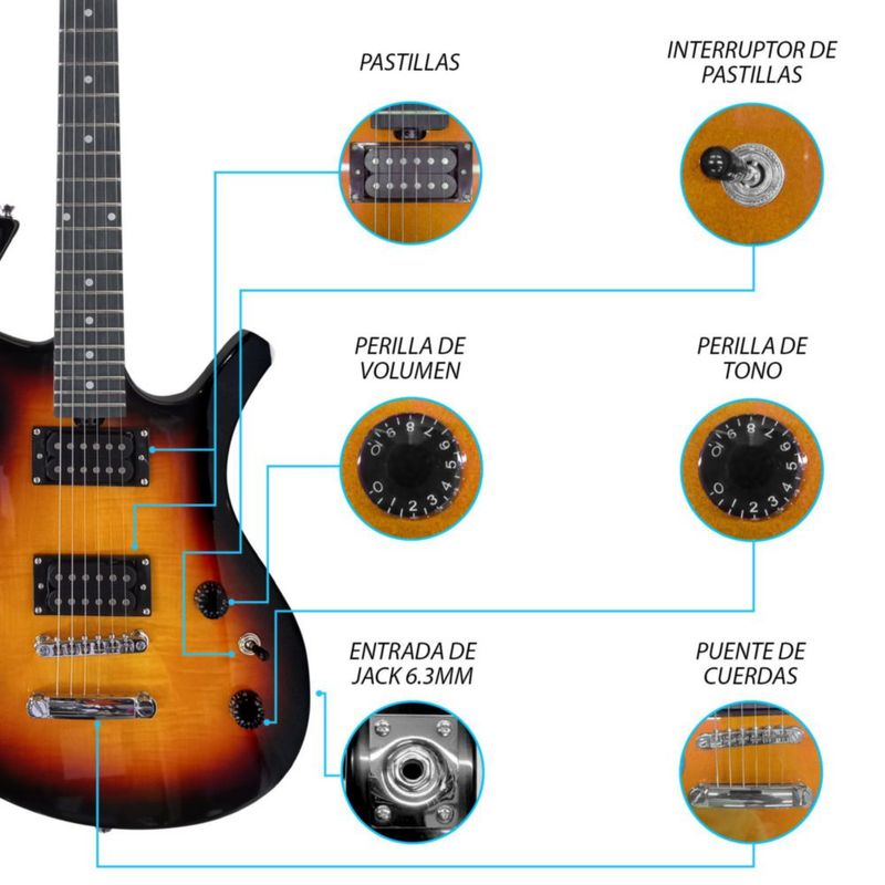 Paquete Guitarra Electrica 038-SK Jethro