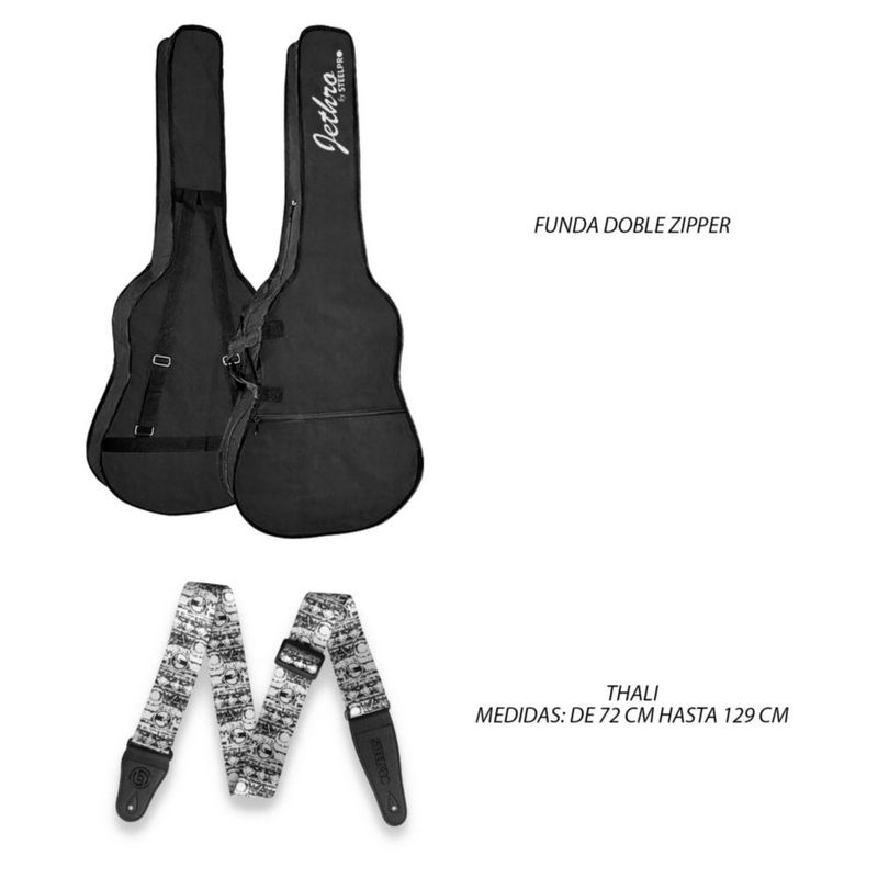 Paquete Guitarra Electrica 030-SK Jethro Steelpro