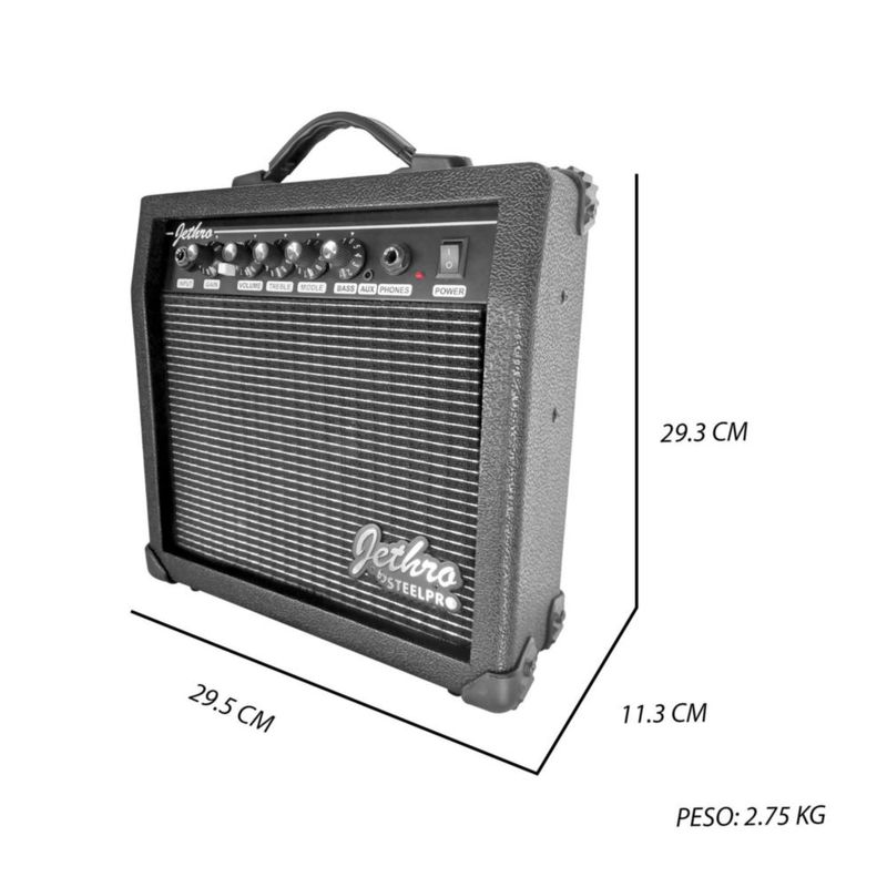 Paquete Guitarra Electrica 062-SK Jethro STEELPRO