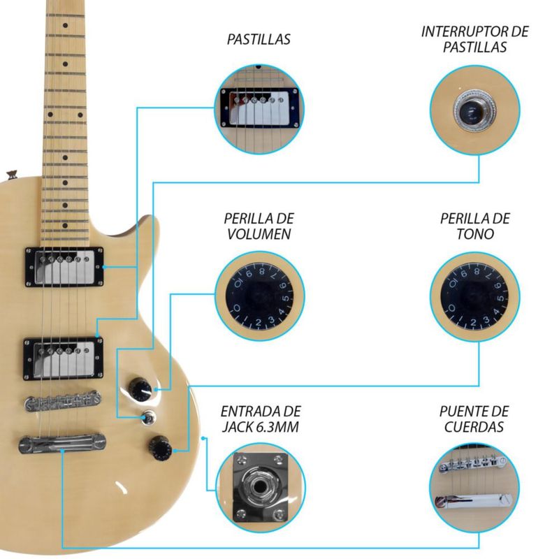 Paquete Guitarra Electrica 035-SK Jethro STEELPRO