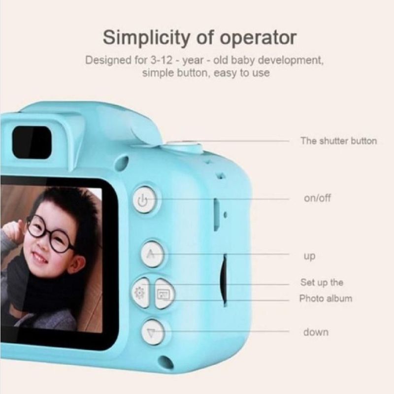 Camara Digital Niños Uso Rudo Azul