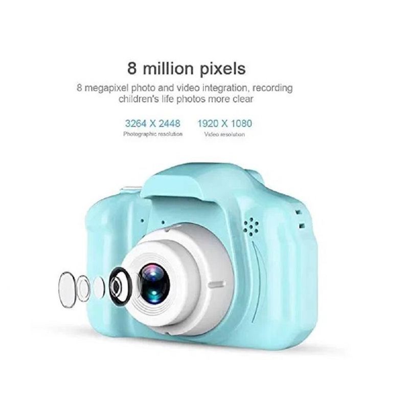 Camara Digital Niños Uso Rudo Azul