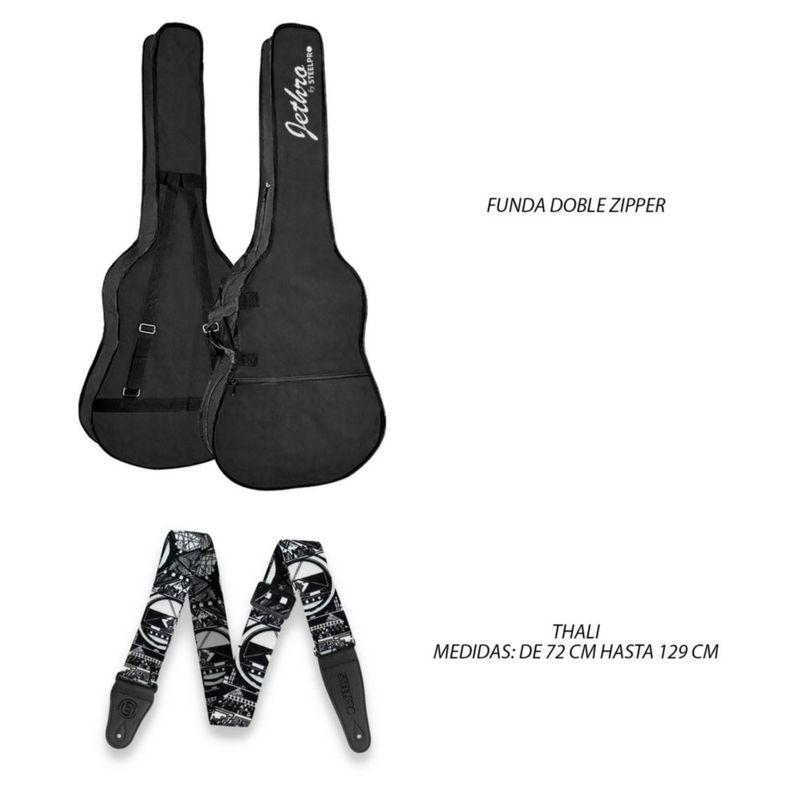 Paquete Guitarra Electrica 037-SK Jethro STEELPRO