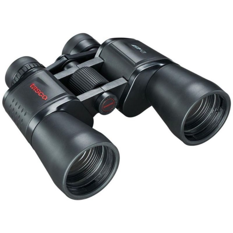 Binoculares Tasco Essentials 12x50 mm Prisma Porro BK7 Multicapa Gran Alcance para Observación de Fauna y Paisajes Negro