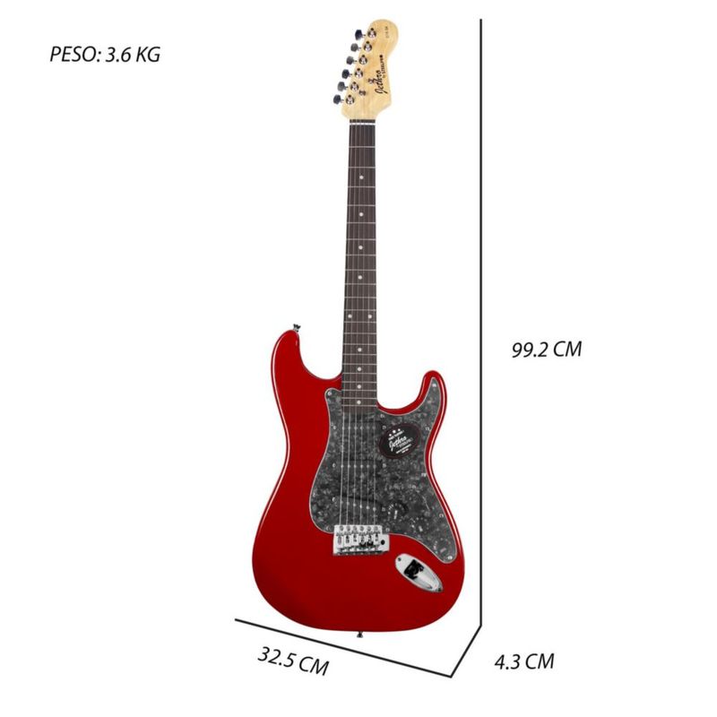 Paquete Guitarra Electrica 019-SK Jethro By STEELPRO